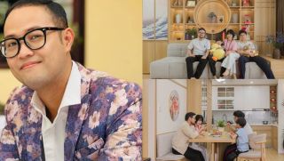 'Bố Bình' trong 'Cha tôi, người ở lại' lần đầu công khai vợ, nhan sắc bà xã gây 'sốt'