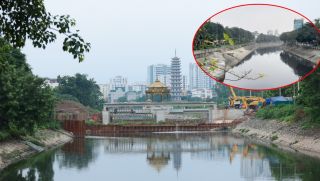 Sông Tô Lịch xuất hiện công trình lạ: Kỳ vọng hồi sinh dòng sông ô nhiễm nặng