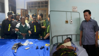 Nóng: Bắt gã đàn ông bắn công an bị thương rồi ôm 2 con cố thủ sau khi bị phát hiện đánh đập vợ