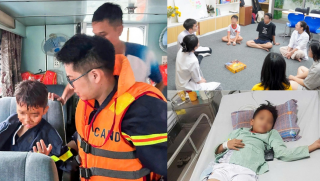 Tình hình cháu bé 10 tuổi thoát nạn trong vụ lật tàu ở Quảng Ninh, bác sĩ đang hỗ trợ tâm lý cho con