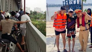 Nam thanh niên gieo mình từ cầu Thăng Long xuống sông Hồng: Được phát hiện trong tình trạng không ai ngờ