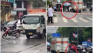 Xe tải và xe máy va chạm mạnh tại Hà Đông, Hà Nội sáng nay: Một người phụ nữ tử vong thương tâm