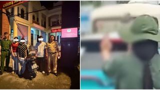 Cái kết đắng cho 2 thiếu nữ và 1 thiếu niên có hành vi phản cảm khi đoàn xe phục vụ A80 đi qua