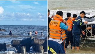 Bi kịch trên biển ở Ninh Bình: 3 bé trai rủ nhau đi tắm biển nhưng chỉ có 1 em trở về, 1 em tử vong, 1 em mất tích