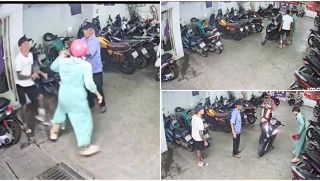 Đánh người phụ nữ ở hầm gửi xe, người đàn ông xăm trổ nhận cái kết đắng khi bị 'tung liên hoàn cước' đáp trả