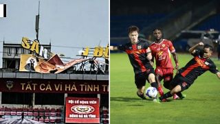 V.League chịu ảnh hưởng xấu từ bão số 5 Kajiki, 1 trận đấu nguy cơ bị hoãn vì SVĐ hư hại nặng nề