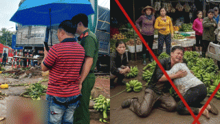 Thực hư cảnh chồng đau đớn ôm vợ bầu 8 tháng tử vong trong vụ xe tải lao vào chợ chuối? Danh tính các nạn nhân?