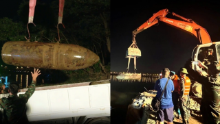 Hà Nội: Trục vớt hai quả bom 1,3 tấn gần cầu Long Biên, còn nguyên ngòi nổ, được xử lý thế nào?
