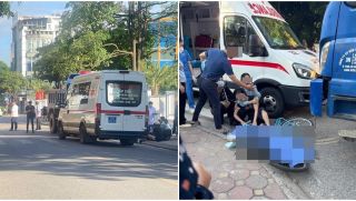 Hiện trường thương tâm vụ 1 em học sinh tử vong sau va chạm với xe tải, mẹ khóc ngất bên thi thể con