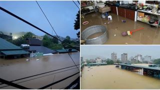 Lũ tại Hà Giang dâng cao sắp ‘phá kỷ lục’ lịch sử 1969, biển nước mệnh mông, có nhà nước ngập lên đến tầng 2