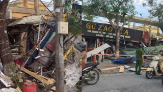 Clip cận cảnh giây phút nổ bình gas ở Hải Phòng, hất văng người đi đường, nhiều hàng quán đổ sập