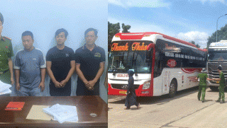 Tài xế xe đầu kéo chặn đầu xe khách để xử lý mâu thuẫn: Trạm thu phí ùn tắc nghiêm trọng gây bức xúc