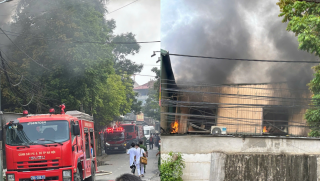 Hiện trường kho dược ở ngoại thành Hà Nội bốc cháy sau tiếng nổ lớn, nhân viên kể giây phút tháo chạy trong hoảng loạn