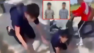 Khởi tố 2 thanh niên vụ ép nam sinh quỳ, liếm biển số xe máy ở Hà Nội: Có dấu hiệu phạm tội hình sự? 