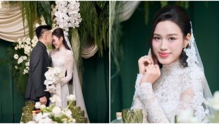 Khoảnh khắc bố Hoa hậu Đỗ Thị Hà dắt tay con rể vào đón con gái gây sốt, CĐM dành lời khen không ngớt