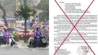 UBND TP Đà Nẵng phát thông báo liên quan đến tin đồn 'nghỉ làm việc từ chiều 22/10 do bão số 12'