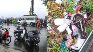 Mưa gió lớn cuốn người phụ nữ rơi xuống vực tử vong ở Đà Nẵng: Camera ghi lại khoảnh khắc thương tâm