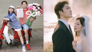 Đình Tú - Ngọc Huyền rạng rỡ trong lễ ăn hỏi, nhan sắc cô dâu gây chú ý