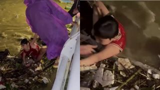 Bé trai ở Đà Nẵng trôi dạt giữa sông Hàn trong đêm, vỡ òa khoảnh khắc con được cứu sống