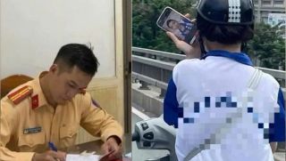 Mức phạt nào dành cho nữ sinh 19 tuổi vừa lái xe máy vừa xem Tiktok?