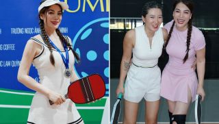 Trương Ngọc Ánh hút hồn trên sân pickleball trước khi bị bắt, giao diện như 'con gái đôi mươi'