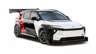 Xe điện hiệu năng cao của Toyota lộ diện với vẻ ngoài hầm hố