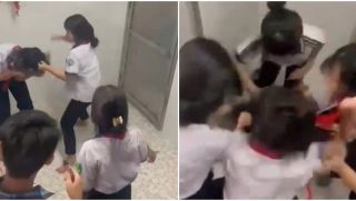 Thông tin nóng vụ nữ sinh bị nhóm bạn tát, đạp trong nhà vệ sinh trường học, tiết lộ nguyên nhân rất đơn giản