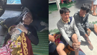 Người thứ 3 trong vụ 3 người mất tích giữa bão ở Lý Sơn đã được tàu Quảng Trị cứu sống trong tình trạng không ngờ