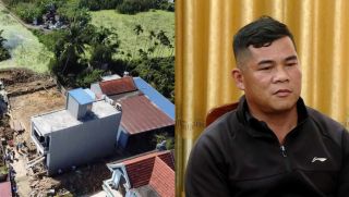 Hiện trường vụ xây nhà trên đất người khác ở Hải Phòng: Chính quyền lên tiếng tin yêu cầu ‘thần đèn’ tạm dừng thi công