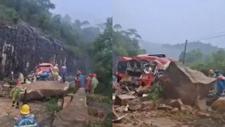 Vụ đá đè xe khách khiến 6 người thương vong: Xuất hiện thêm diễn biến bất thường