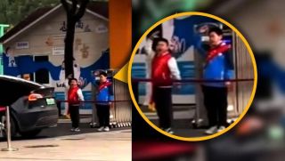 Bắt học sinh đứng chào giáo viên giữa trời lạnh, nhà trường tiết lộ lý do gây phẫn nộ