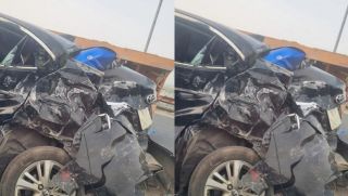 Xe khách đâm nát ô tô 4 chỗ trên cầu Thăng Long, Hà Nội: Hiện trường ùn tắc khủng khiếp giữa giờ cao điểm