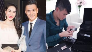 Chiếc điện thoại 175 triệu đồng Thủy Tiên tặng Công Vinh