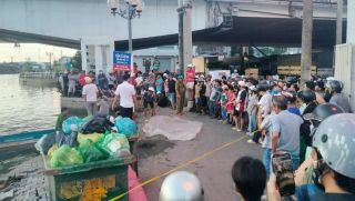 Hiện trường phát hiện thi thể người đàn ông trôi trên sông ở Cà Mau: Xác định danh tính?