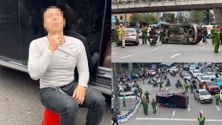 Lý lịch bất ngờ của tài xế vụ ô tô con lật nghiêng ở Ngã Tư Sở, dương tính với loại ma túy nào?