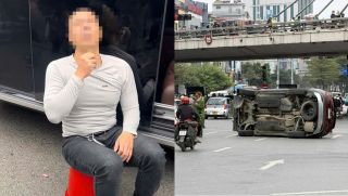 Tài xế vụ ô tô lật nghiêng đối diện mức phạt nào khi có 2 tiền sự, đang bị quản lý sau cai nghiện?