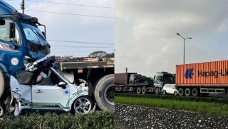 Hiện trường tai nạn trên Quốc lộ 5 Hải Phòng: 7 ôtô đâm liên hoàn, 2 người tử vong tại chỗ, làm rõ nguyên nhân?