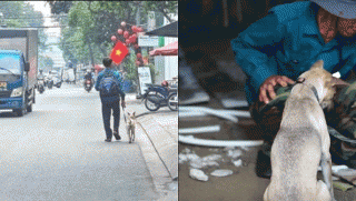 Xót xa về hoàn cảnh người đàn ông dắt chú chó đi bộ xin việc ở TP.HCM: Vợ bỏ đi khi con mới 4 tuổi