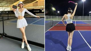 Chẳng cần hở bạo, Hoa hậu Đỗ Thị Hà vẫn xứng danh mỹ nhân 'có gu' nhất làng pickleball Việt Nam