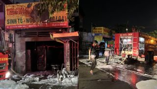 Hiện trường cháy quán sinh tố tại TPHCM: Chủ quán tử vong sau tiếng nổ kinh hoàng, nghi do tự tử 