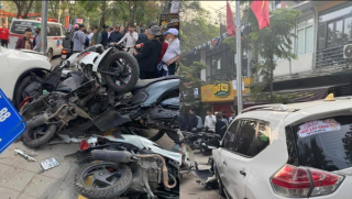 Hiện trường gây ám ảnh vụ nữ tài xế thi bằng lái xe ‘9 lần mới đỗ’ gây tai nạn liên hoàn ở Hà Nội