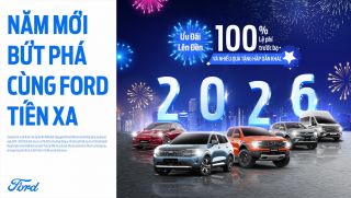 Ford Việt Nam và Đại lý triển khai chương trình ưu đãi tháng 1 lên đến 100% lệ phí trước bạ và nhiều quà tặng hấp dẫn