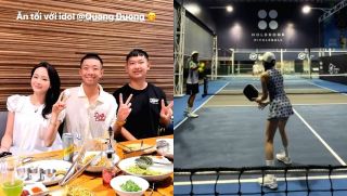 Hiền Hồ khoe khoảnh khắc 'riêng tư' với thần đồng pickleball Quang Dương, cách xưng hô gây chú ý