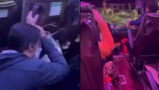 Tài xế xe khách rượt đuổi xe tải như phim, mặc hành khách la hét, ngất xỉu, hé lộ nguồn cơn sự việc