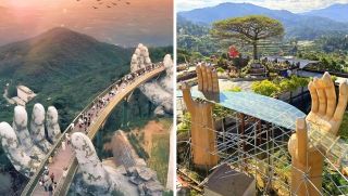 Chưa kịp đón khách, cây cầu ‘nhái’ Cầu Vàng ở Đà Nẵng đã khiến dư luận bùng nổ