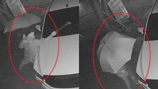 Bất ngờ trước danh tính kẻ đeo kính, trùm áo mưa, cầm xà cầy đập phá ô tô của người dân ở Nghệ An