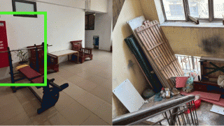 Cư dân bức xúc khi hành lang chung cư tiền tỷ trở thành nơi tập kết rác, lối thoát hiểm bị buộc dây