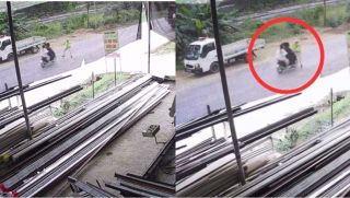 Tình hình Thượng úy CSGT ở Quảng Trị sau khi bị xe máy chở 3 hất văng, camera ghi lại cảnh tượng phẫn nộ