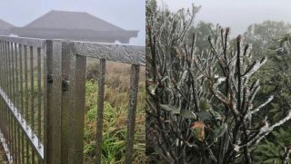 Đỉnh Mẫu Sơn xuống dưới 0 độ C, băng giá phủ trắng xóa trong đợt rét đậm kỷ lục