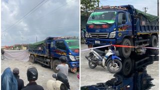 Nhân chứng bàng hoàng kể lại ô tô tải tông hàng loạt xe điện của học sinh và xe máy khiến 4 người thương vong